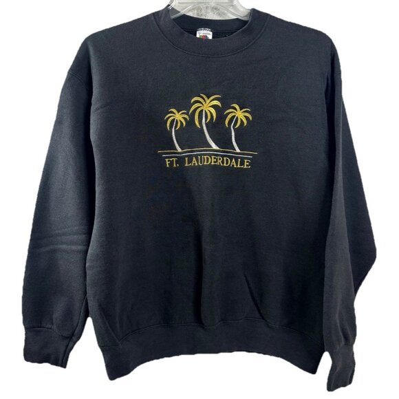 VTG Fruit Of Loom Large Fort Lauderdale Sweatshirt Distressed See Description - Picture 1 of 8